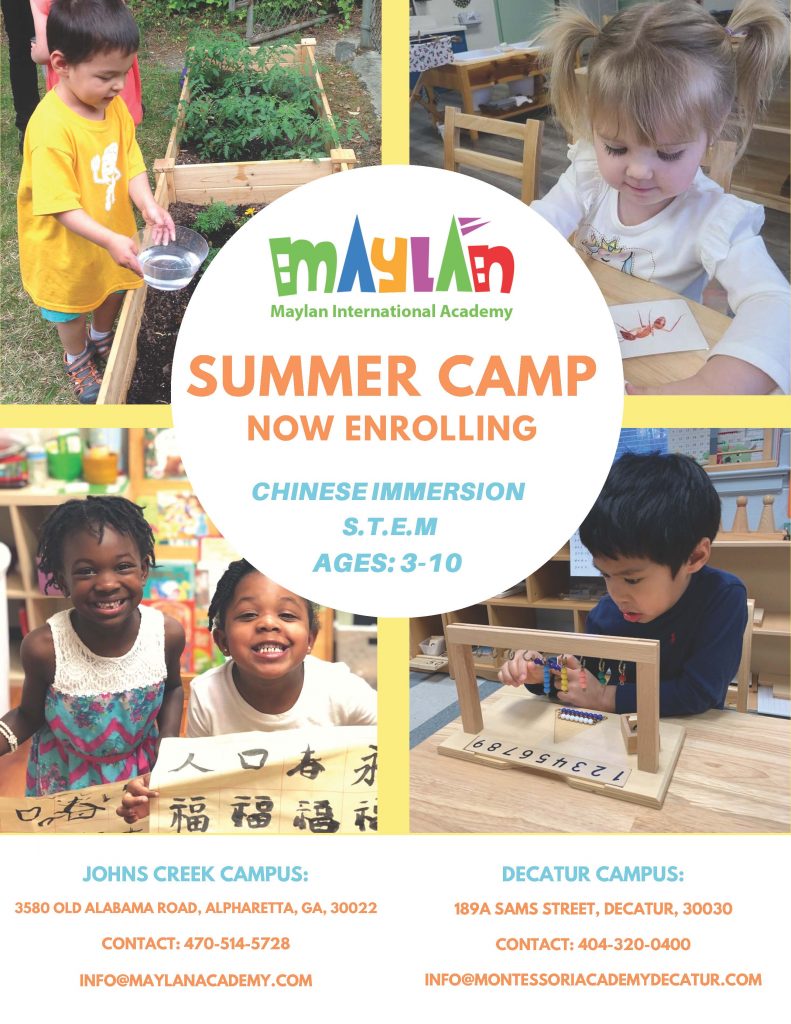 Mandarin Immersion Summer Camp 3 10 Yrs Bilingual Stem School With Montessori Approach